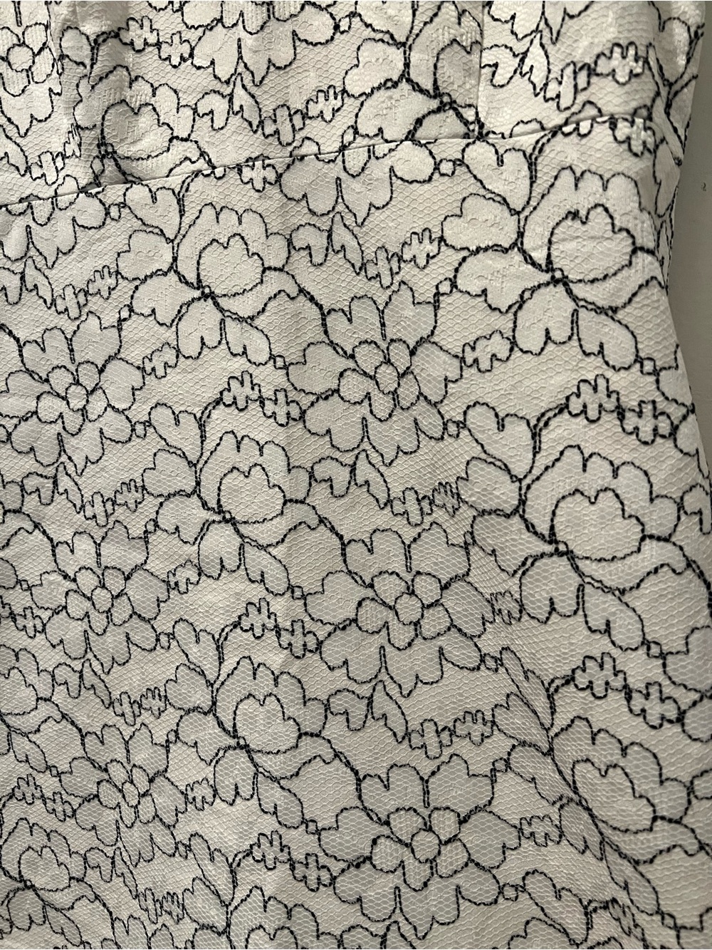 Kate Spade New York Blakely Floral Linen Blend Dress Size 4 Cream Black A-Line - Picture 5 of 9